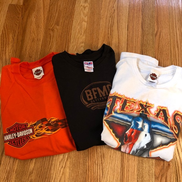 Harley-Davidson Other - Harley Davidson bundle 3 short sleeve T-shirts